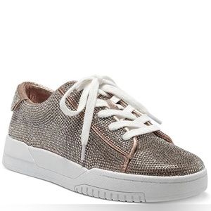 Jessica Simpson Silesta Rhinestone Lace-Up Platform Sneakers